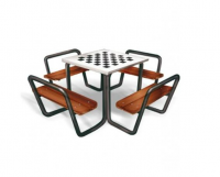 Стол шахматный со скамейками 