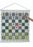 Доска шахматная демонстрационная виниловая с кармашками (90x90)