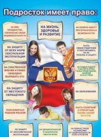 Плакат "Подросток имеет право": Формат А3