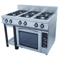 Плита газовая 1180х800х1050 нерж.сталь