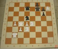 Доска шахматная демонстрационная складная металлическая (90x90)