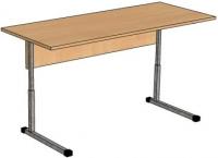 Стол ученический двухместный регулируемый по высоте, р.гр. 3-5